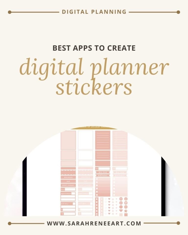 Best Apps to Create Digital Planner Stickers