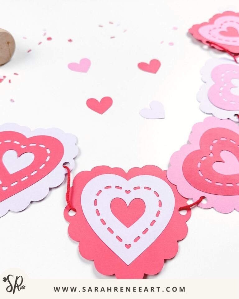 Cricut Valentine Project: Fun & Easy Paper Heart Garland
